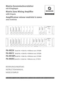 Notice Monacor PA-M1WP Non catégorisé