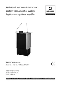 Notice Monacor SPEECH-500/GR Non catégorisé