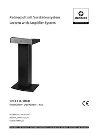 Notice Monacor SPEECH-104D Non catégorisé