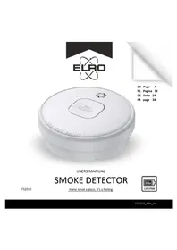 Notice ELRO FS2010 Détecteur de fumée