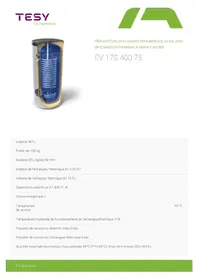 Notice Tesy EV 17S 400 75 Pompe à chaleur