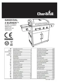 Notice Char-Broil GAS2COAL 2.0 LINE Plaque de grill