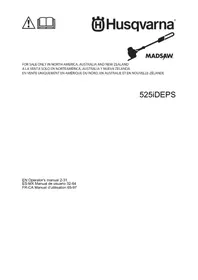 Notice HUSQVARNA MADSAW 525DEPS Scie