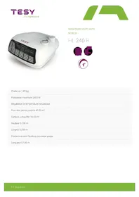 Notice Tesy HL 240 H Ventilateur