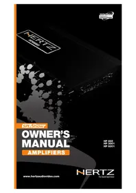 Notice Hertz SPL SHOW HP 802 Recepteur