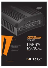 Notice Hertz SPL SHOW SP 4.900 Recepteur