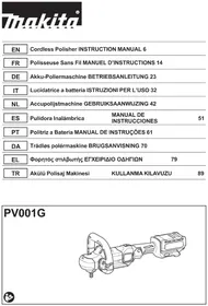 Notice MAKITA PV001G Polisseuse
