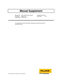 Notice FLUKE 1524 Contrôleur de température