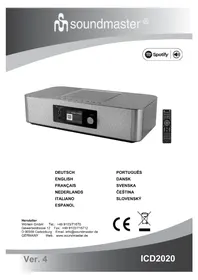 Notice Soundmaster ICD2020 Système hifi