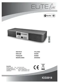 Notice Soundmaster ICD2018 Système hifi