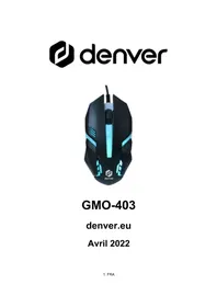 Notice DENVER GMO-403 Souris