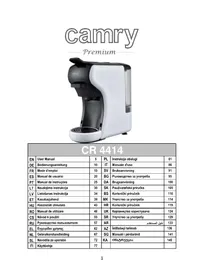 Notice CAMRY CR 4414 Machine à café
