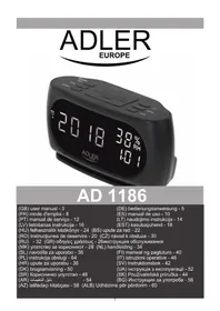 Notice ADLER AD 1186 Radio-réveil