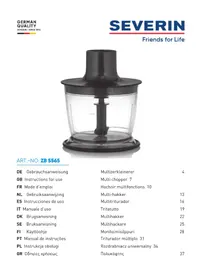 Notice SEVERIN ZB 5565 Non catégorisé