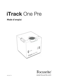 Notice FOCUSRITE ITRACK ONE PRE Interface audio