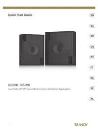 Notice TANNOY DCS118B Haut-parleur