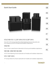 Notice TANNOY VSX218B Haut-parleur