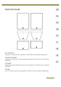 Notice TANNOY VQ 64DF Haut-parleur