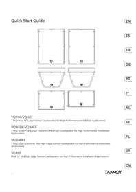 Notice TANNOY VQ 85DF Haut-parleur