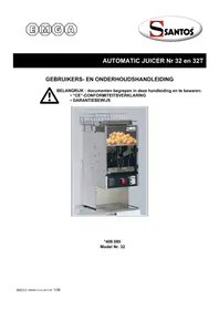 Notice Santos N° 32 Extracteur de jus