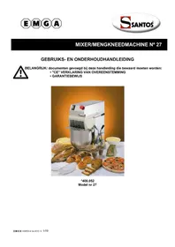 Notice Santos N° 27 Robot ménager