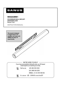 Notice SANUS WSSAWM1 Barre de son