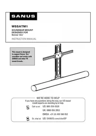 Notice SANUS WSSATM1 Support des enceintes