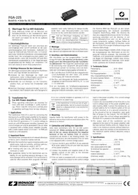 Notice Monacor FGA-22S Non catégorisé