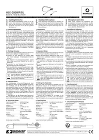 Notice Monacor HSE-200WP/BL Microphone