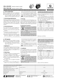 Notice Monacor EDL-250/SW Haut-parleur