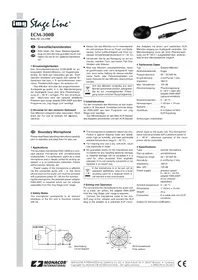 Notice Monacor ECM-300B Microphone