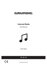 Notice GRUNDIG DTR 7000 X Radio
