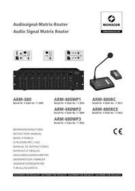 Notice Monacor ARM-880WP1 Convertisseur audio/vidéo