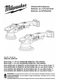 Notice MILWAUKEE M18 FUEL 2684-22 Polisseuse