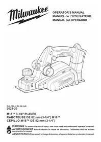 Notice MILWAUKEE M18 2623-21 Rabot