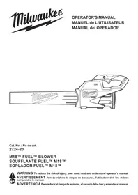Notice MILWAUKEE M18 FUEL 2724-21HD Souffleur