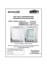 Notice Summit FF7BBISSHV Réfrigérateur