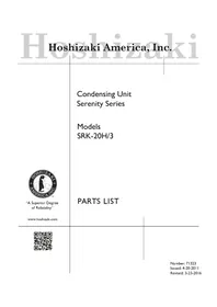 Notice Hoshizaki SRK-20H3 Machine à glace