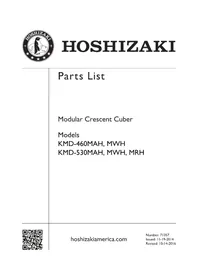 Notice Hoshizaki KMD-530MRH Machine à glace
