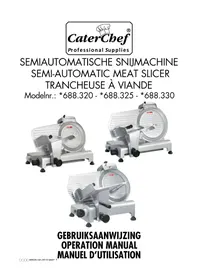 Notice CaterChef 688325 Trancheuse