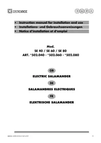 Notice Tecnoinox SE 40 Plaque de grill