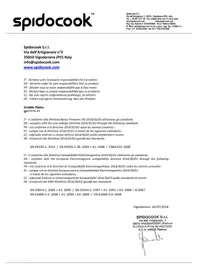 Notice SpidoCook SPIDOGLASS 596052 Plaque de grill