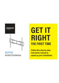 Notice SANUS VXT7-B2 Support mural