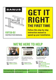 Notice SANUS VXF730-B2 Support mural