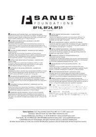 Notice SANUS BF31 Support des enceintes