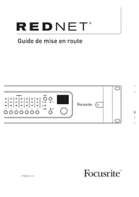 Notice FOCUSRITE REDNET 2 Interface audio