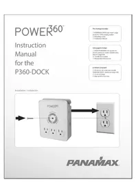 Notice Panamax POWER360 P360-DOCK Prise murale