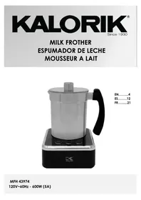 Notice KALORIK MFH 43974 Mousseur à lait