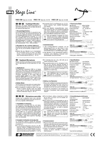 Notice Monacor HSE-120 Microphone