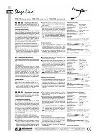 Notice Monacor HSE-100 Microphone